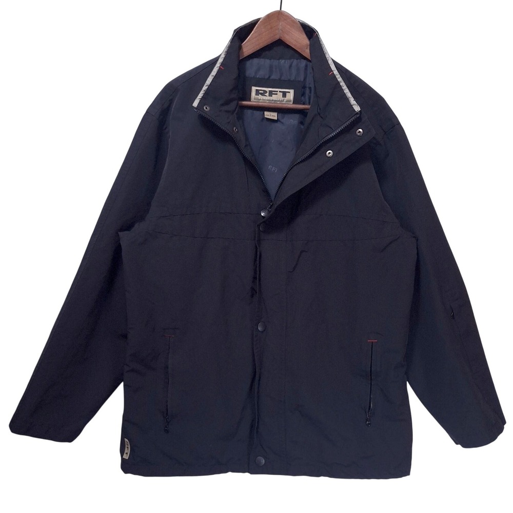 RFT by Rainforest Windbreaker Jacket Mens Large 2 Way Zipper Mesh Lining Outdoor
